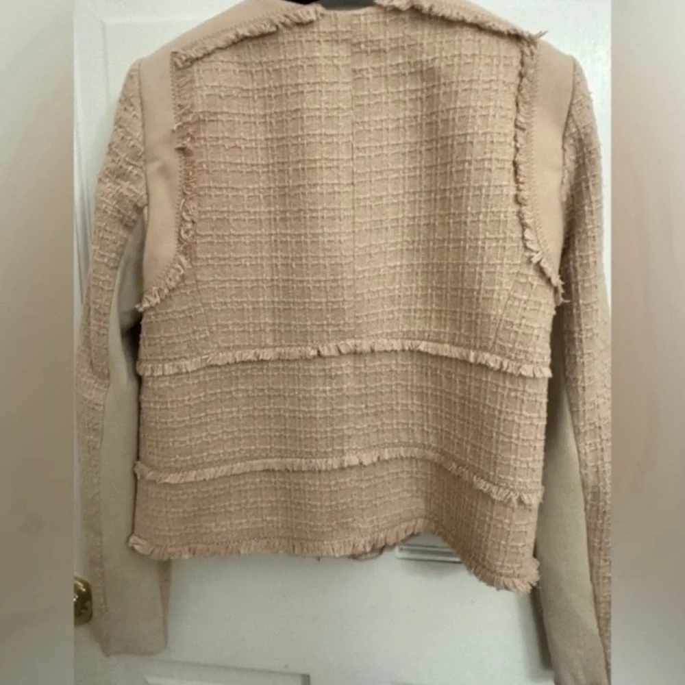 Rebecca Taylor Tweed Zip Up Blazer - Picture 7 of 16
